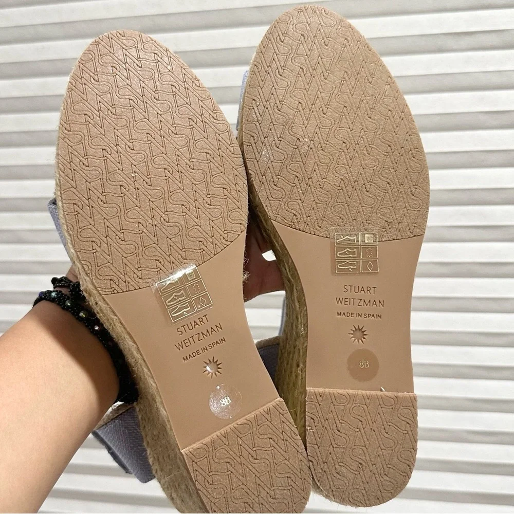🌹STUART WEITZMAN🌹 Mirela Wedge Espadrilles Size:8B - Picture 7 of 8